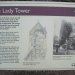 The info panel inf ront of the lady tower