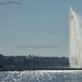 La cathédrale et le jet d&#039;eau de Genève