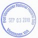[EN] Fort Vancouver National Historic Site, Vancouver, WA stamp.
[PL] Stempel Narodowego Miejsca Historycznego Fort Vancouver w mieście Vancouver w Stanie Waszyngton.
