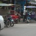 Street scene with remorks (tuk tuk) waiting for trade