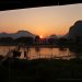 Encore un beau coucher de soleil depuis Vang Vieng