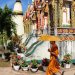 Le grand Vat Luang à l&#039;entrée de la ville de Pakse
