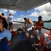 A very small group of us spent the day boating around, with two local Tahitians entertaining us and showing us everything!