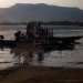 Traversée du Mekong sur cette mini barje-ponton