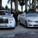 Luxury cars, just like in South Beach!  The hotel is known for its fleet of white Rolls Royces.