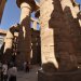 The Great Hypostyle Hall of Karnak, located within the Karnak temple complex, in the Precinct of Amon-Re, is one of the most visited monuments of Ancient Egypt.

The hall covers an area of 50,000 sq ft (5,000 m2). The roof, now fallen, was supported by 134 columns in 16 rows; the 2 middle rows are higher than the others (being 33 feet (10 m) in circumference and 80 feet (24 m) high).