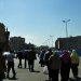 Locals Walking to the Tahrir Square Demonstration