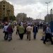 Locals Walking to the Tahrir Square Demonstration