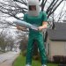aka the Gemini Giant. These large fibreglass statues were used a lot to advertise businesses in the 30s and 40s. They were often for auto repair shops, and were holding a silencer or other car part, hence they became known as Muffler Men.