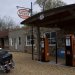 An old disused gas station