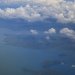 Вулкан и озеро Тааль под крылом самолета / Taal Lake &amp; Taal Volcano