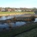 This is a picture of the river Tees and a little island in the middle.