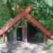 A Maori whare (house) at the buried village