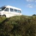 The truck on the dunes at Papamoa Beach campsite