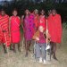 The Masai warriors entertain.