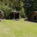 Reconstitution d'habitations traditionelles Maori.
