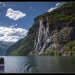 Les cascades des sept soeurs au Geiranger fjord