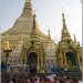 Moines femmes novices devant la pagode de Shwedagon