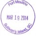[EN] Fort Moultrie stamp.
[PL] Stempel Fortu Moultrie.