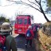 東大阪消防車訓練に出会う。