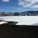Le lac de Öskjuvatn encore gelé