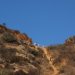 These people were walking on an unauthorized trail toward the Hollywood Sign.  From the look of it, they were having a little difficulty, however, in the end, they made it.