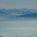 Effet de brume sympa sur le léman et les Alpes